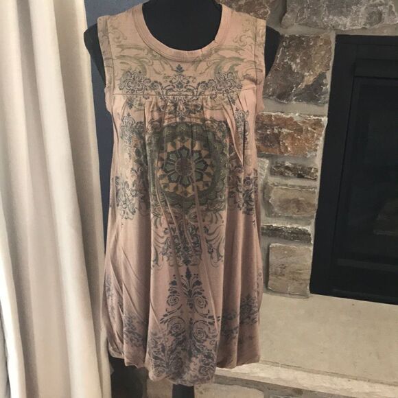 Dresses & Skirts - Daniel Benjamin, Woman's Tank Dress/Tunic, Small. Made in thr USA. Multi-color.